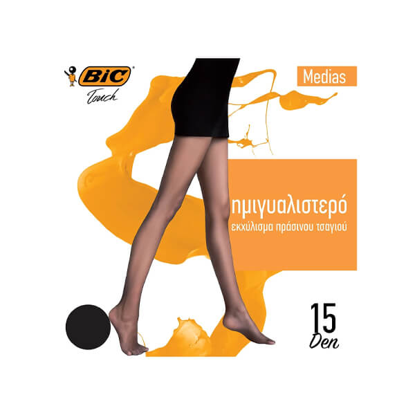 BIC ΚΑΛΣΟΝ MEDIAS 15DEN (MEDIUM) - (ΜΑΥΡΟ)
