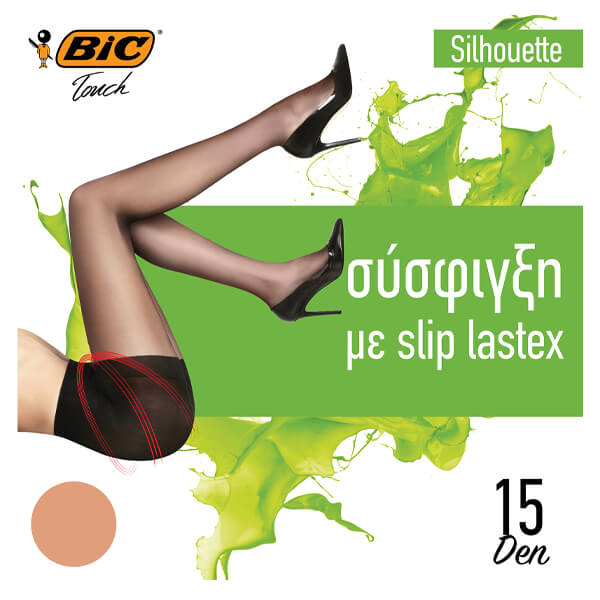 BIC ΚΑΛΣΟΝ SILHOUETTE 15DEN (LARGE) - (ΜΕΛΙ)