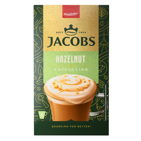 JACOBS STICKS CAPPUCCINO (8τεμ. x 17,8gr.) - (ΦΟΥΝΤΟΥΚΙ)
