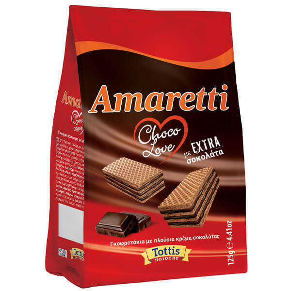 BINGO AMARETTI ΓΚΟΦΡΕΤΑ 125gr. - (CHOCO LOVE EXTRA ΣΟΚΟΛΑΤΑ) (ΣΑΚΟΥΛΑ)