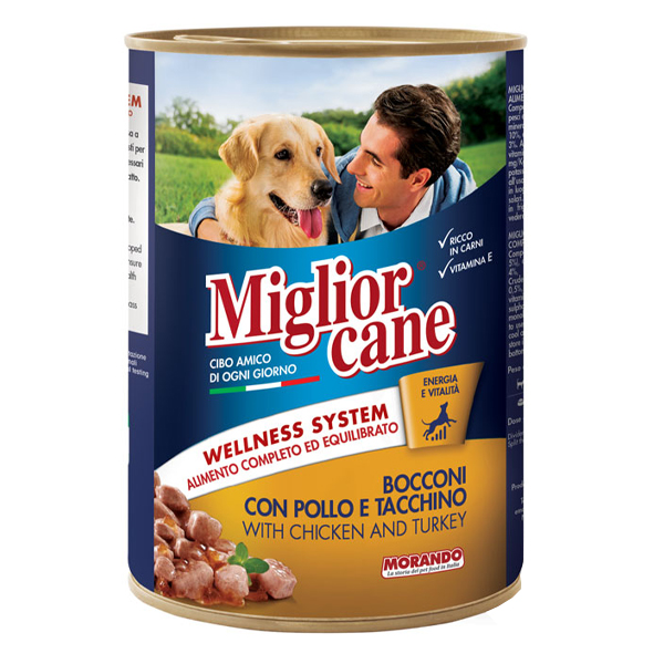 MIGLIOR ΣΚΥΛΟΤΡΟΦΗ ΚΟΝΣΕΡΒΑ  405gr - (ΚΟΤΟΠΟΥΛΟ-ΓΑΛΟΠΟΥΛΑ)