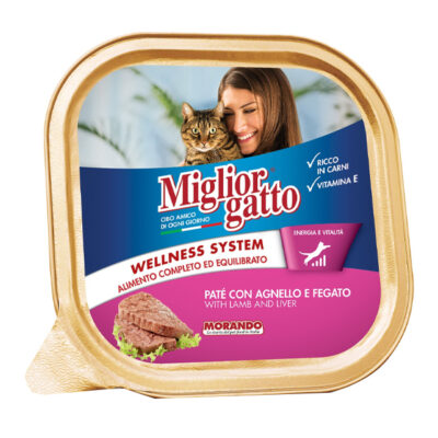 MIGLIOR ΓΑΤΟΤΡΟΦΗ PATE 100gr - (ΑΡΝΙ-ΣΥΚΩΤΙ)
