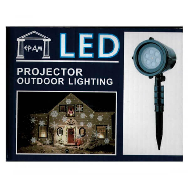 ΧΡΙΣΤΟΥΓΕΝΝΙΑΤΙΚΟΣ ΠΡΟΤΖΕΚΤΟΡΑΣ - (ΝΙΦΑΔΕΣ) (ΛΕΥΚΟ LED)