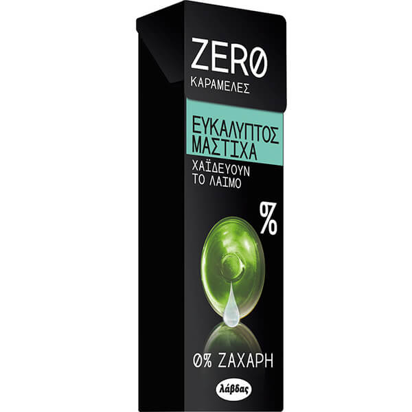 ZERO ΚΑΡΑΜΕΛΕΣ (32gr.x12τεμ.) - (ΕΥΚΑΛΥΠΤΟΣ ΜΑΣΤΙΧΑ)