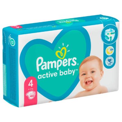 PAMPERS ΠΑΝΕΣ ACTIVE BABY No4 (46τεμ.) (9-14kg) (VP)