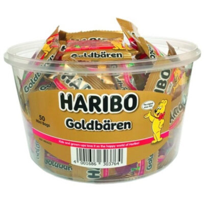 HARIBO ΖΑΧΑΡΩΤΑ  10gr - (GOLDBEARS) (MINI) (50x10gr)