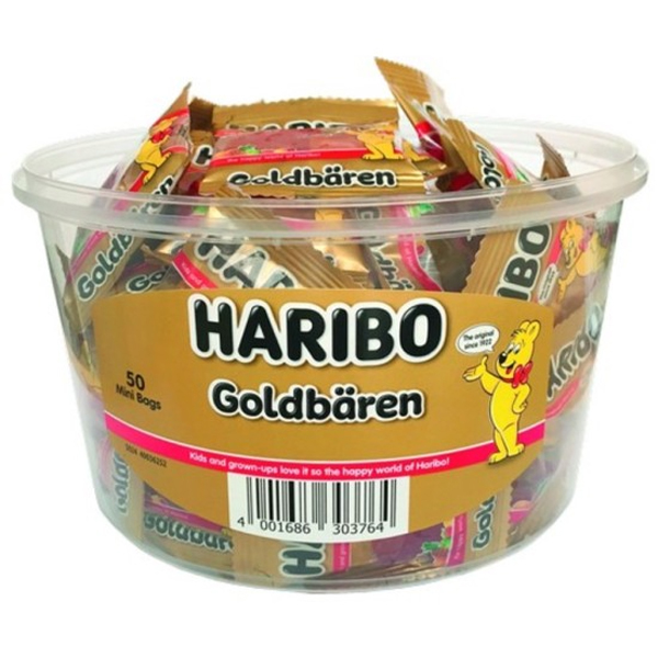 HARIBO ΖΑΧΑΡΩΤΑ  10gr - (GOLDBEARS) (MINI) (50x10gr)