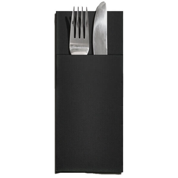 ΚΡΙΝΟΣ ΧΑΡΤ/ΤΑ AIRLAID ΦΑΚΕΛΟΣ 1Φ (33x40cm) - (ΜΑΥΡΟ) (75τεμ.)