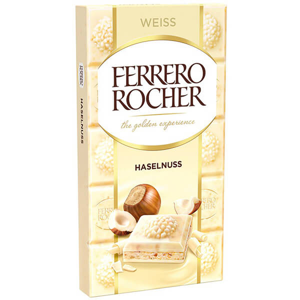 FERRERO ROCHER ΣΟΚΟΛΑΤΑ 90gr - (ΛΕΥΚΗ)