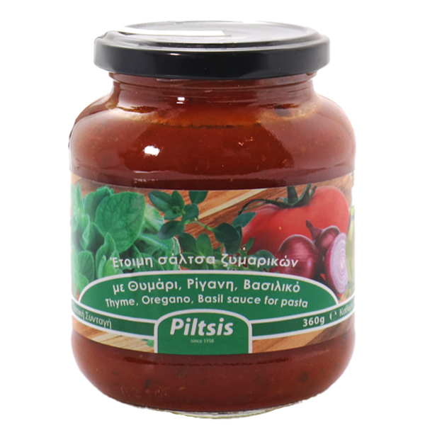 PILTSIS ΣΑΛΤΣΑ ΖΥΜΑΡΙΚΩΝ 360gr - (ΘΥΜΑΡΙ ΚΑΙ ΡΙΓΑΝΗ ΚΑΙ ΒΑΣΙΛΙΚΟ)