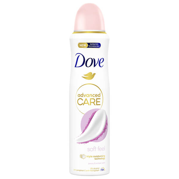 DOVE DEO SPRAY ADVANCED 150ml - (SOFT FEEL) (PEONY ΚΑΙ AMBER)