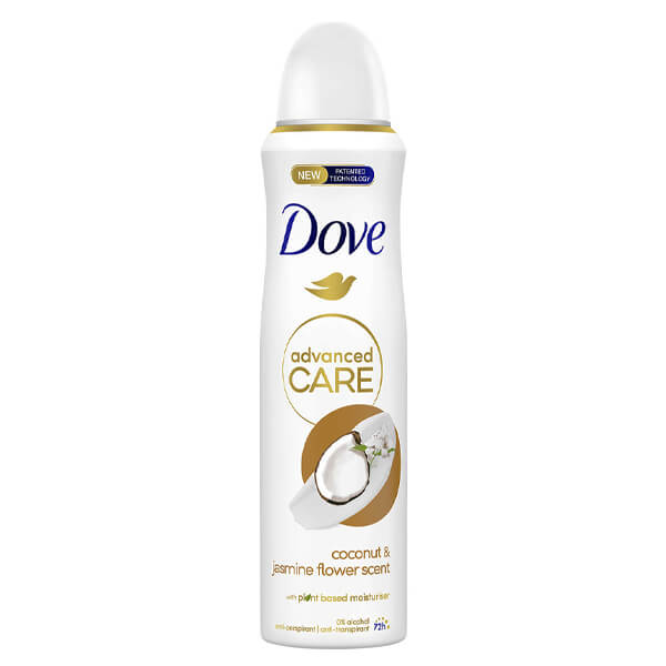 DOVE DEO SPRAY ADVANCED 150ml - (COCONUT ΚΑΙ JASMINE FLOWER)