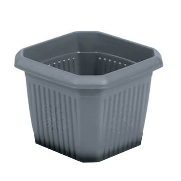 TNS ΓΛΑΣΤΡΑ ΤΕΤΡΑΓΩΝΗ (28x28x24cm) - (ΑΝΘΡΑΚΙ)(+ΠΙΑΤΟ)