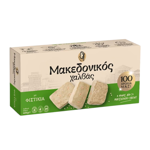 ΜΑΚΕΔΟΝΙΚΟΣ ΧΑΛΒΑΣ 400gr. - (ΜΕ ΦΥΣΤΙΚΙ)