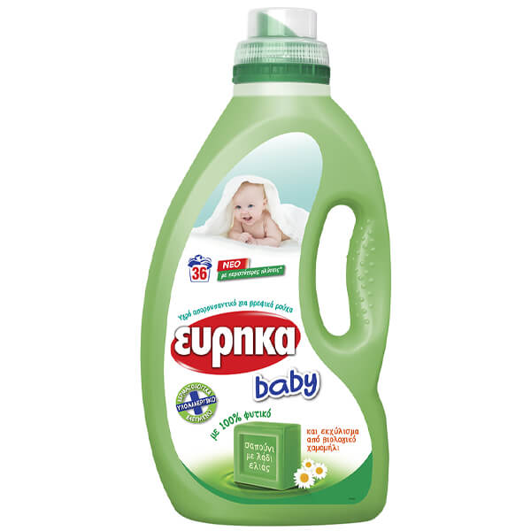 ΕΥΡΗΚΑ BABY ΥΓΡΟ ΑΠΟΡΡΥΠΑΝΤΙΚΟ 36μεζ. (1,8lit)