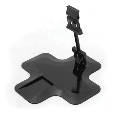 ΣΤΑΝΤ ΜΕ ΒΑΣΗ ΣΤΡΟΓΓΥΛΗ 100mm 511 ΜΑΥΡΟ (PIAN/CANC10/NER)