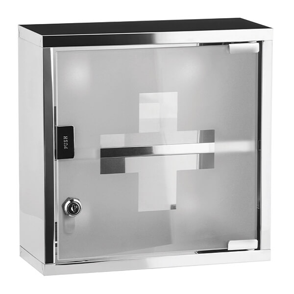 ΦΑΡΜΑΚΕΙΟ 30Χ12Χ30CM 53207 ΙΝΟΧ