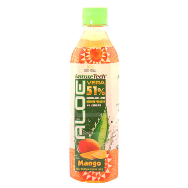 NATURE TECH ALOE VERA SUGAR FREE PET 500ml - (MANGO)