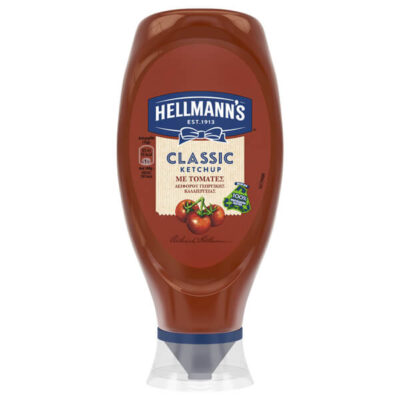 HELLMANN'S KETCHUP  550gr. - (ΚΛΑΣΣΙΚΗ) (TOP DOWN)