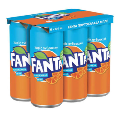FANTA ΠΟΡΤΟΚΑΛΑΔΑ ΜΠΛΕ (6x330ml)