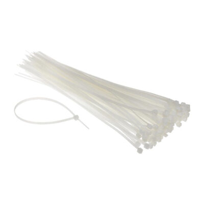 EUROLAMP ΔΕΜΑΤΙΚΑ TIRE UPS ΛΕΥΚΑ 350x7,6 - (100τεμ) (147-54017)