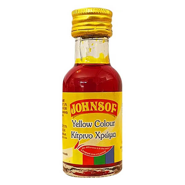 JOHNSOF ΧΡΩΜΑ ΖΑΧΑΡΟΠΛΑΣΤΙΚΗΣ 28ml. - (ΚΙΤΡΙΝΟ)