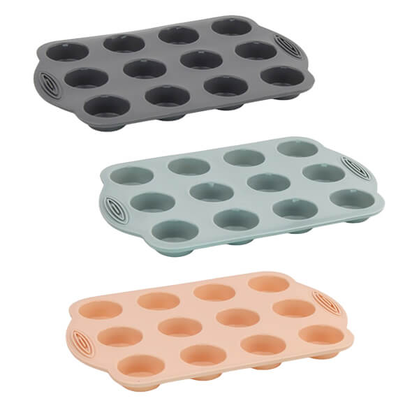 TNS ΦΟΡΜΑ MUFFIN ΣΙΛΙΚΟΝΗΣ 12Θ (36Χ19,5Χ2cm) 3 ΧΡΩΜ. (03-950-4001)