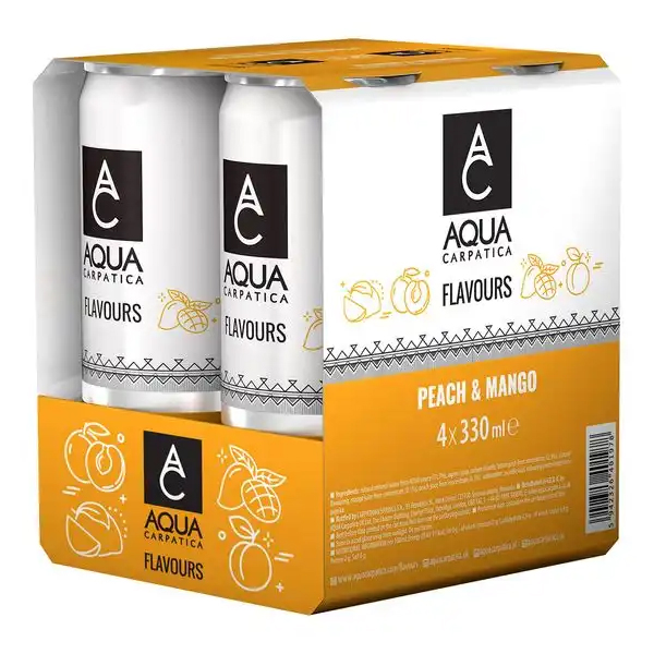 AQUA CARPATICA (4x330ml) - (ΡΟΔΑΚΙΝΟ ΚΑΙ ΜΑΝΓΚΟ)