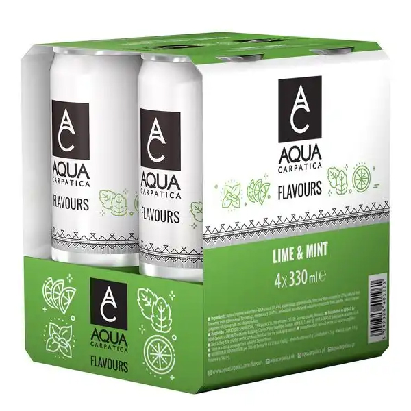AQUA CARPATICA (4x330ml) - (LIME ΚΑΙ MENTA)