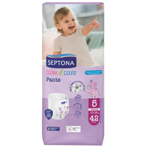 SEPTONA CALM N' CARE BABY PANTS JUNIOR No 5 (42τεμ.) - (10-16kg)