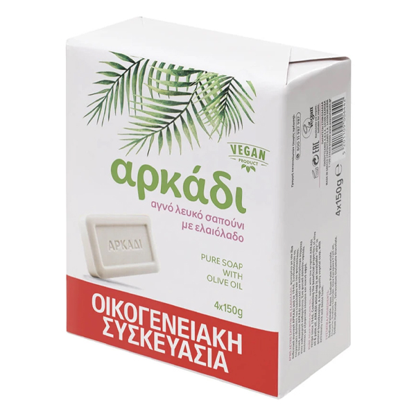 ΑΡΚΑΔΙ ΣΑΠΟΥΝΟΠΛΑΚΑ (2x220gr.) -(ΛΕΥΚΗ)