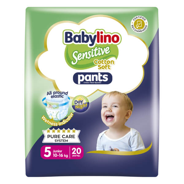 BABYLINO PANTS SENSITIVE No5 (20τεμ.) (10-16kg)