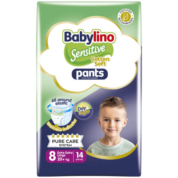 BABYLINO PANTS SENSITIVE No8 (14τεμ.) (20kg+)