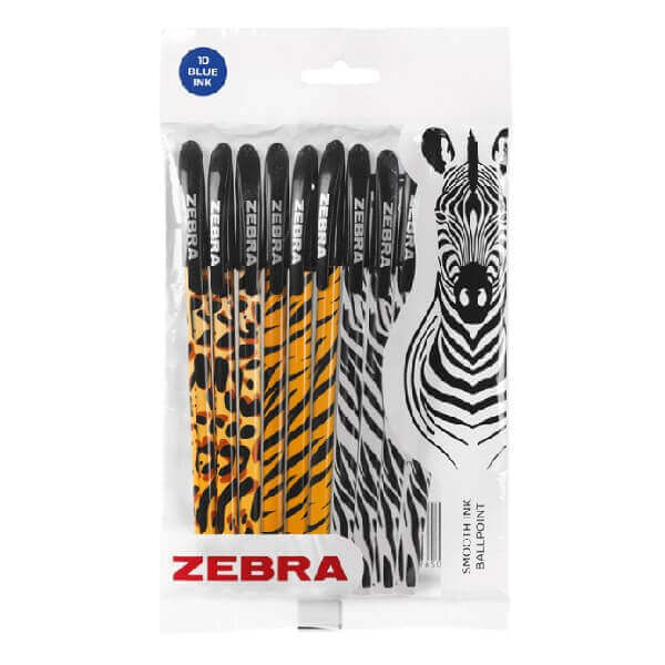 ZEBRA ΣΤΥΛΟ DOODLERZ ANIMAL  (10τεμ.) - (ΔΙΑΦΟΡΑ ΧΡΩΜΑΤΑ)