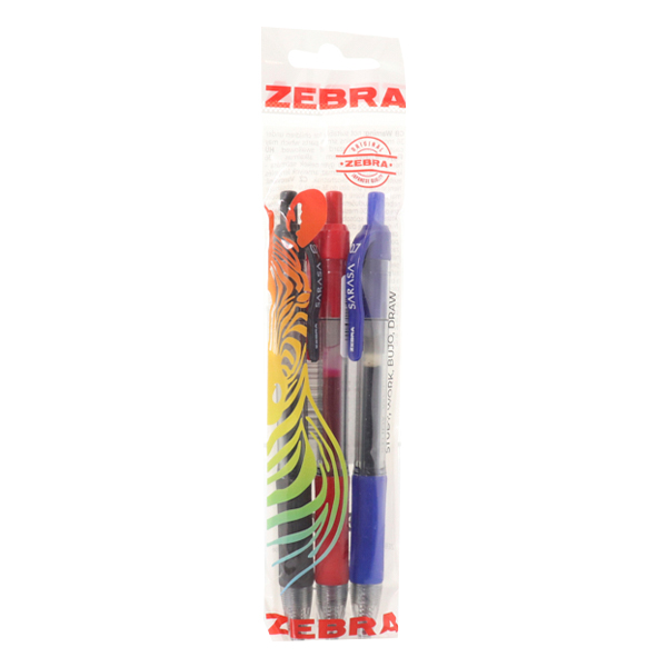 ZEBRA ΣΤΥΛΟ SARASA RETRACTABLE GEL (3τεμ.) - (ΔΙΑΦΟΡΑ ΧΡΩΜΑΤΑ)