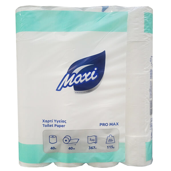 MAXI ΧΑΡΤΙ ΥΓΕΙΑΣ 2φυλλο 115gr. - (40 ΡΟΛΑ)