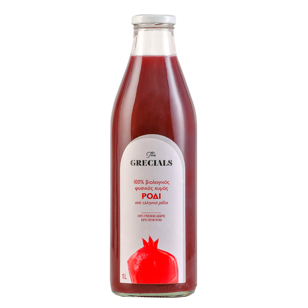 GRECIALS ΧΥΜΟΣ ΡΟΔΙ 1lt - (100% ΦΥΣΙΚΟΣ ΧΥΜΟΣ) (ΓΥΑΛΙΝΟ)