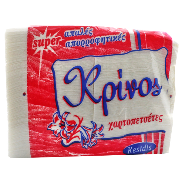 ΚΡΙΝΟΣ ΧΑΡΤ/ΤΑ 1/4 ΠΟΛΥΤΕΛΕΙΑΣ 2Φ (33x33cm) - (ΛΕΥΚΗ) (400τεμ.)