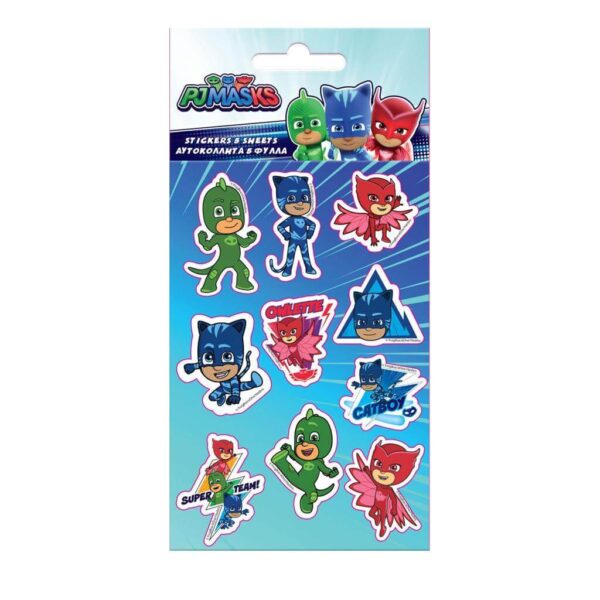 ΑΥΤΟΚΟΛΛΗΤA PJ MASKS 8X12 5ΦΥΛΛΑ