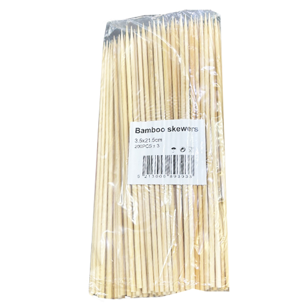 ΞΥΛΑΚΙΑ ΓΙΑ ΣΟΥΒΛΑΚΙΑ ΨΙΛΑ (200τεμ.) - (21.5x3.5cm)