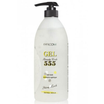 FARCOM GEL 555 WET LOOK EXTRA HOLD ΒΑΛΒΙΔΑ 600ml