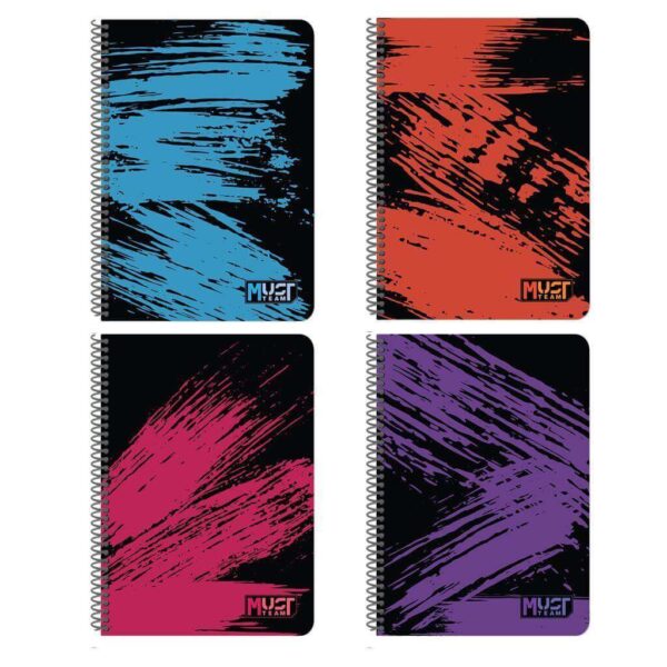 ΤΕΤΡΑΔΙΟ ΣΠΙΡΑΛ 17X25 MUST COLORS 3 ΘΕΜΑΤΑ 90 ΦΥΛΛΑ 4 ΣXΕΔΙΑ