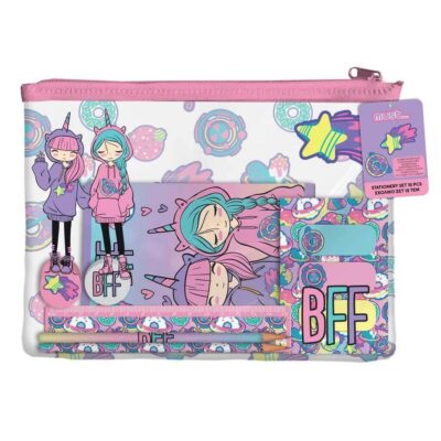 ΣΧΟΛΙΚΟ ΣΕΤ MUST BEST FRIENDS FOREVER 10 ΤΜΧ. ΣΕ PVC ΤΣΑΝΤΑΚΙ