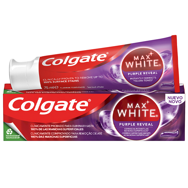 COLGATE MAX WHITE  75ml - (PURPLE REVEAL) (ΟΔΟΝΤΟΚΡΕΜΑ)
