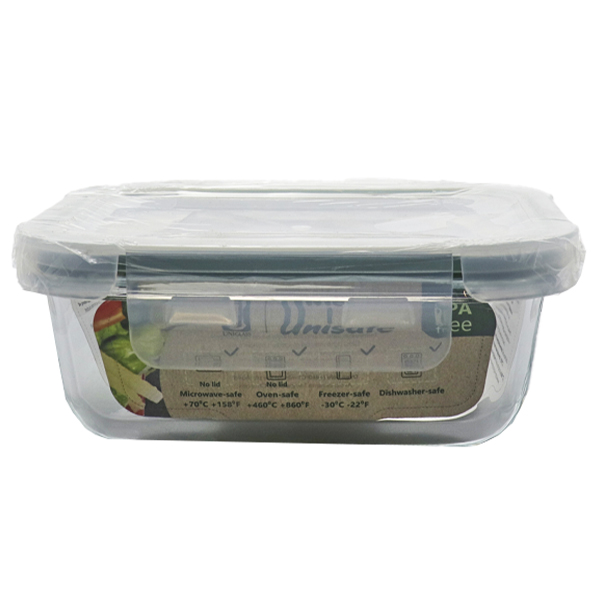 UNISAFE ΦΑΓΗΤΟΔΟΧΕΙΟ ΠΑΡΛ/ΜΟ ΓΥΑΛΙΝΟ ΜΕ ΚΑΠΑΚΙ 1500ml - (58303G)