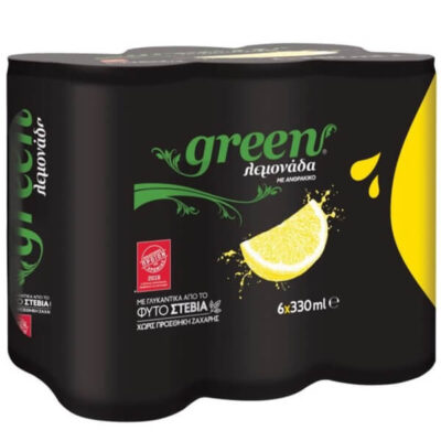 GREEN ΛΕΜΟΝΑΔΑ  (6x330ml) (KOYTI)