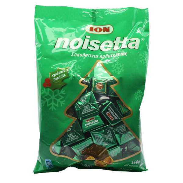 ΙΟΝ ΣΟΚΟΛΑΤINIA ΓΑΛΑΚΤΟΣ ΜΕ ΟΛΟΚΛΗΡΟ ΦΟΥΝΤΟΥΚΙ 440gr. - (NOISETTA)  (0117)(33619)