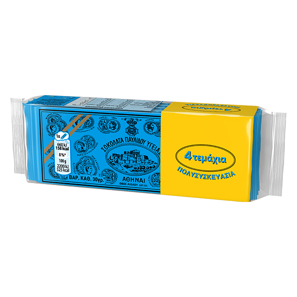 ΠΑΥΛΙΔΗΣ ΣΟΚΟΛΑΤΑ ΥΓΕΙΑΣ (4x30gr.)