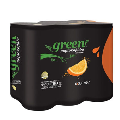 GREEN ΠΟΡΤΟΚΑΛΑΔΑ  (6x330ml) (KOYTI)