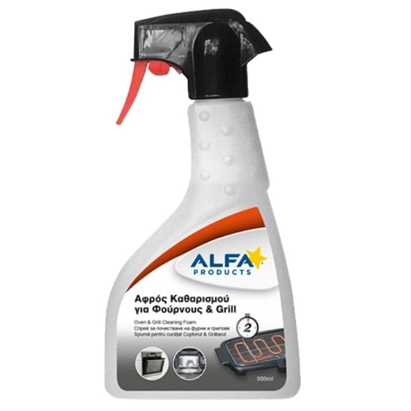 ALFA ΑΦΡΟΣ ΚΑΘΑΡΙΣΜΟΥ 500ml - (ΦΟΥΡΝΟΥΣ ΚΑΙ GRILL)